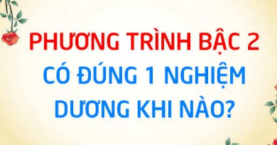 Phương trình bậc 2 có đúng 1 nghiệm dương khi nào? Điều kiện PT bậc 2 có đúng 1 nghiệm dương - Toán lớp 10